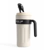 Office cup Dəmir termos 600ml Heal the life termos qab Tutacaqlı Qəhvə termosu