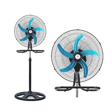 Yeni 3-ü 1-də Funksional Crown Ventilyator 60W Stend Ventilyator 5 Fərli Sərinkeş 3 Sürətli BSD 1836C