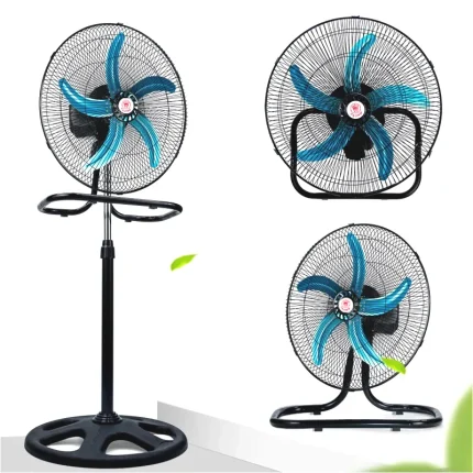 Yeni 3-ü 1-də Funksional Crown Ventilyator 60W Stend Ventilyator 5 Fərli Sərinkeş 3 Sürətli BSD 1836C